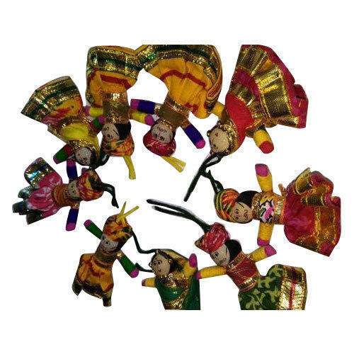 Multi Color Rajasthani Puppet Pair