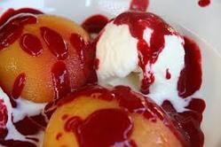 Peach Melba Ice Cream