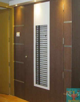 White Pure Wooden Safety Door