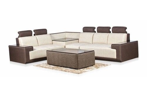 Fancy Corner Sofa Set - Premium Wooden, Metal, Fabric, Foam Design | Modern Customized Appearance, Seating for 2-4 Persons, Available in Grey and Custom Colors