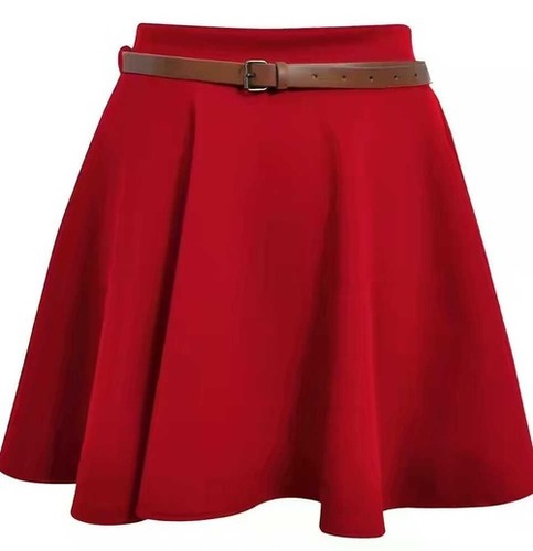 Custom Ladies Short Red Skirt 