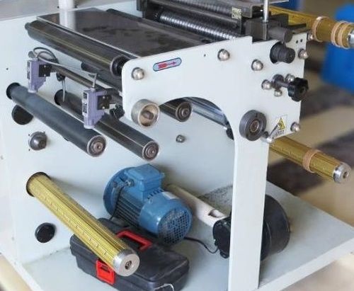 CFFQ-50 Small Paper Slitter Rewinder - Stainless Steel, Unwind Width 410mm, Speed 1-100m/min | PLC Controller, Multi-Blades Cutting System, Automatic Meter Counting