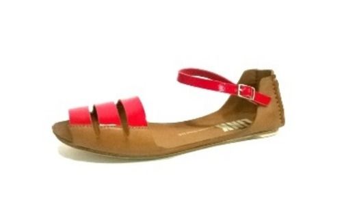 Durable Red Tan Slipper