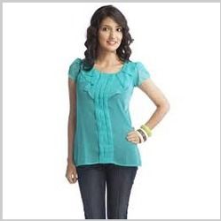 Ladies Designer Green Color Top