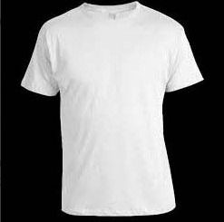 White Men Round Neck T Shirt