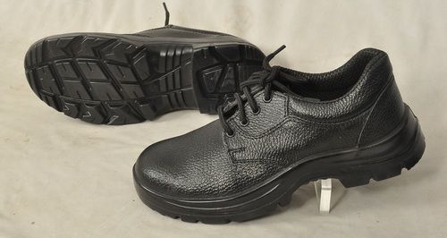 Black Full Grain Leather Safety Shoe