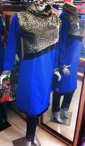 Blue And Black Kurti