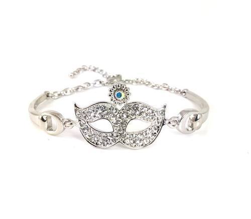 Domino Mask Princess White Gold Bracelet