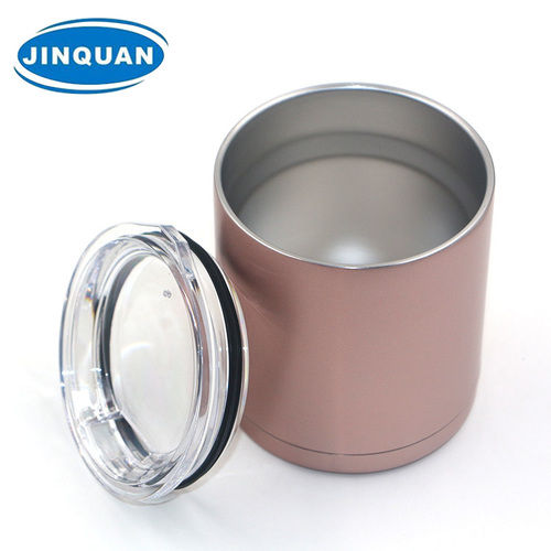 JQ-AM44 Stainless Steel Double Wall Acuum Tumblers With Clear Plastic Lid