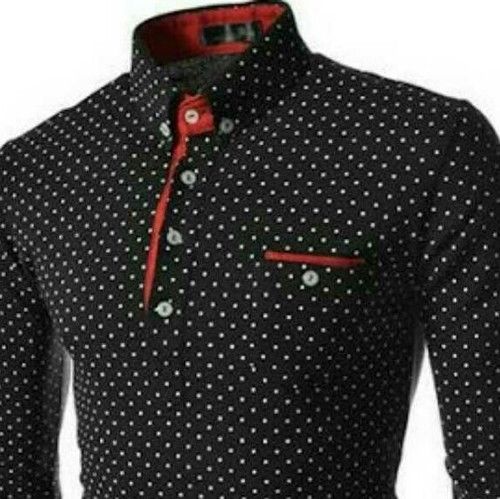 Custom Mens Cotton Printed Shirt 