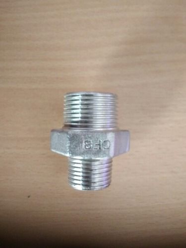 Silver Reducing Hex Nipple Small