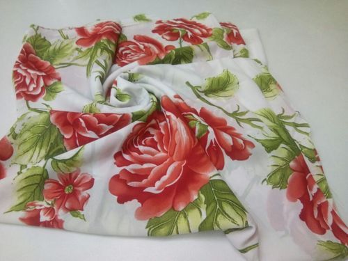 Polyester Floral Print Fabric