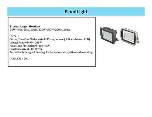 30W/45W/80W/100W/120W/150W/200W/250W फ्लड लाइट 