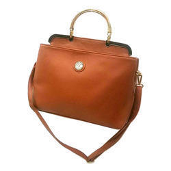 Ladies Fancy Handbag - Brown Color Design: Custom