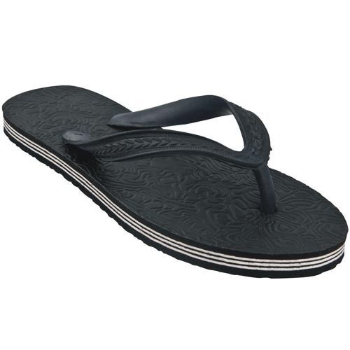 Phonix Black Hawai Rubber Slipper