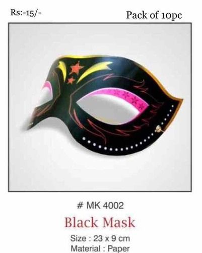 Black Paper Party Mask