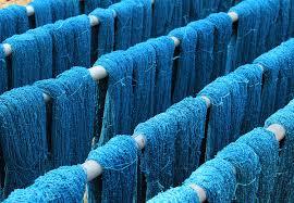 Blue Textile Shutting