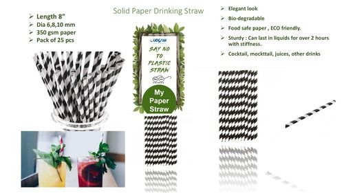 Bio-Degradable Paper Straw Grade: Medicine Grade