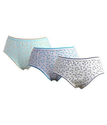 Sky Blue Pan/iv/003 Cotton Hipster Panties For Ladies, Printed