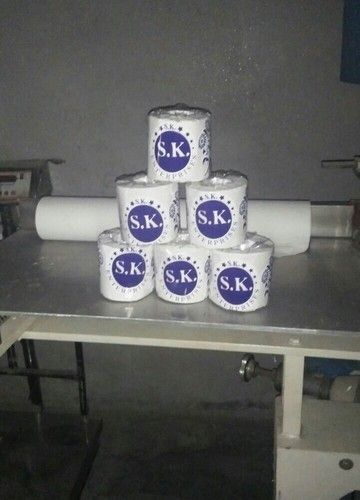 White Toilet Paper Roll