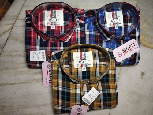 Mens Branded Formal Check Shirts