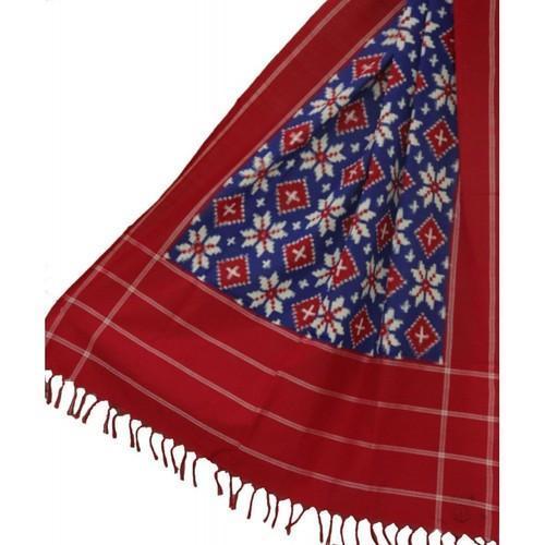 Red Color Printed Dupatta Stoles