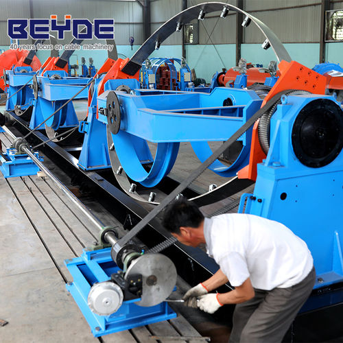 High Efficiency Skip Strander Bow Type Stranding Machine With 2500 Take Up And Pay Off Unit