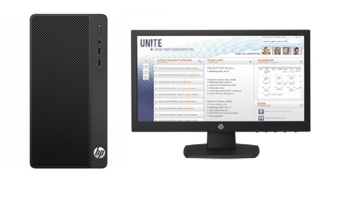Desktop Computer Pro G3 Mt Core I3-7100, 4gb Ddr4 Ram, Onboard Graphics, 1tb Hdd, Dos, With Odd, 18.5 Inch Tft [Hp]