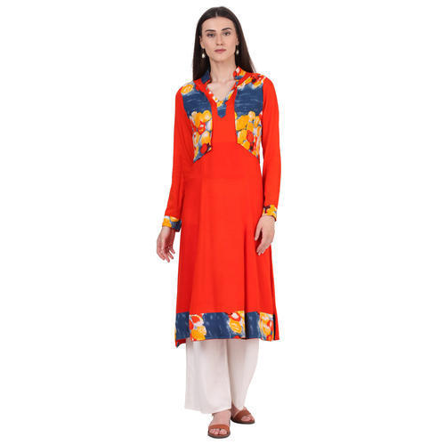 Full Sleeves Designer Kurti With Jacket