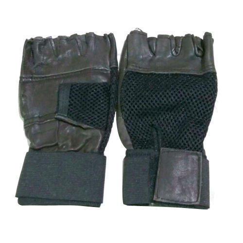 Leather Half Finger Gloves