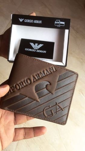 Tumbled-leather wallet with coin purse | EMPORIO ARMANI Man