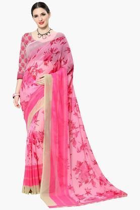 Flower Design Saree