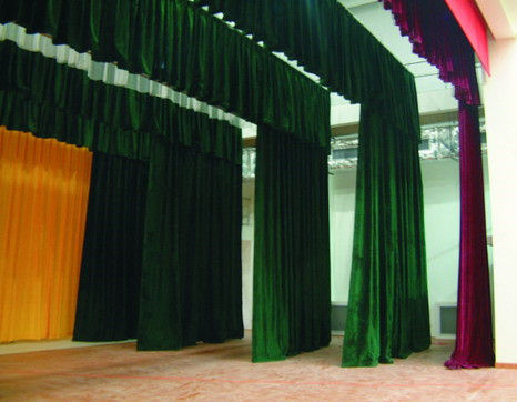 Multicolour Motorized Horizontal Stage Curtain