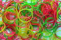 Multicolor Fluorescent Rubber Bands