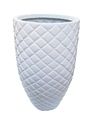 Ceramic Fiberglass Diamond Mid Flower Pot