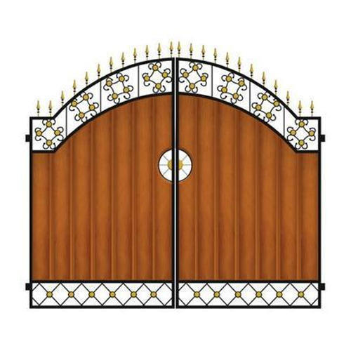 Silver Iron Entrance Gates Grills