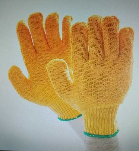 Yellow Color Knitted Gloves 