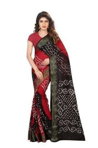 Custom Traditional Ladies Bandhej Sarees 