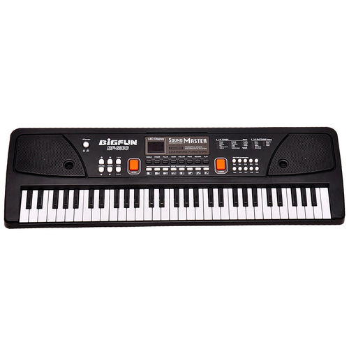 61-Key Electronic Keyboard With Mic / Audio Cable / Usb Cable Body Material: Plastic