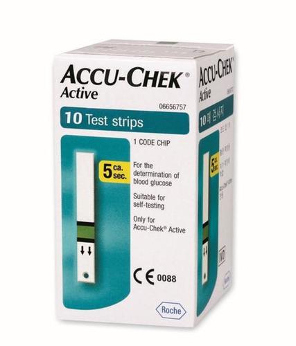 Accu Chek Active (10 टेस्ट स्ट्रिप्स) 