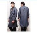 Breathable Plain Pattern Mens Kurta