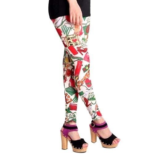 No Fade Very Comfortable Ladies Printed Leggings