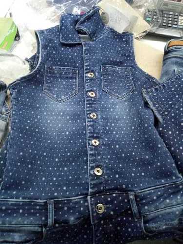 Cotton Blue Printed T Shirt