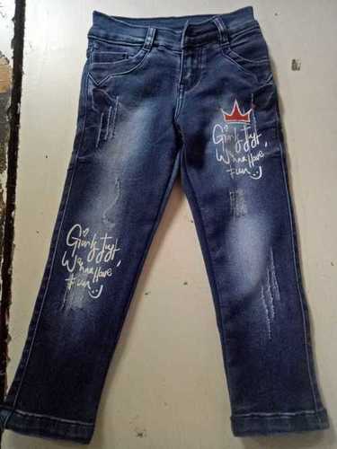 Mens Printed Denim Jeans 