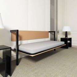 Maple Horizontal Single Wall Bed No Assembly Required