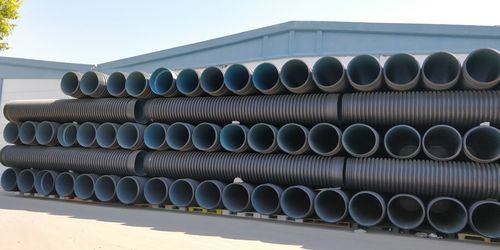 Double Wall Plastic Pipe Length: 6  Meter (M)