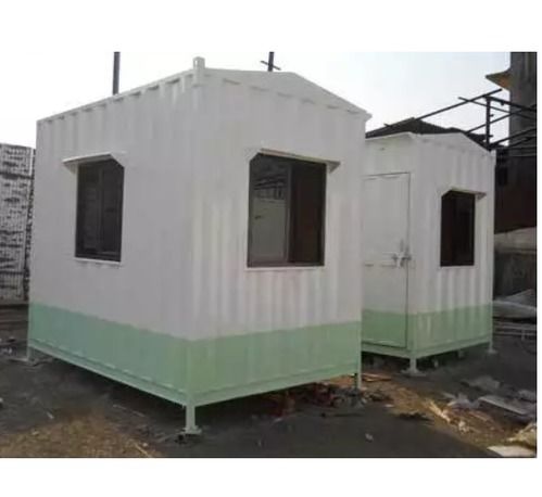 White Portable Security Guard Cabins