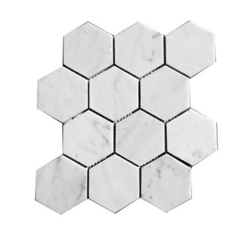 White Bianco Carrara Mosaic Marble