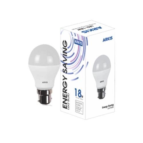 Arkis 18w LED Bulb - Polycarbonate Material, 1800 Luminous Flux, White 6500K Light | Superior Performance, Energy Saving, Cost Effective