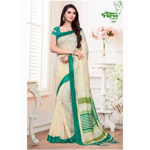 Fashionable Designer Cotton Saree